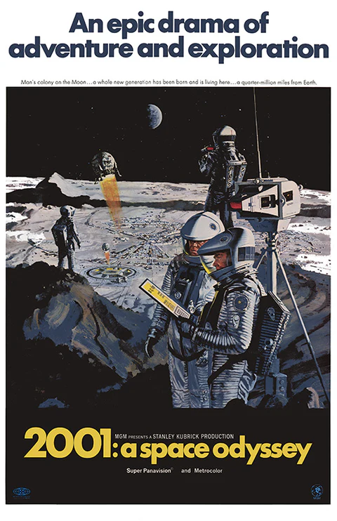 Filmposter på 2001: A Space Oddysey