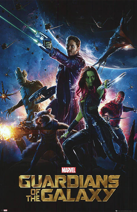 Filmposter på Guardians of the Galaxy