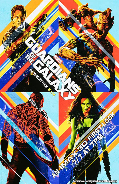 Filmposter på Guardians of the Galaxy