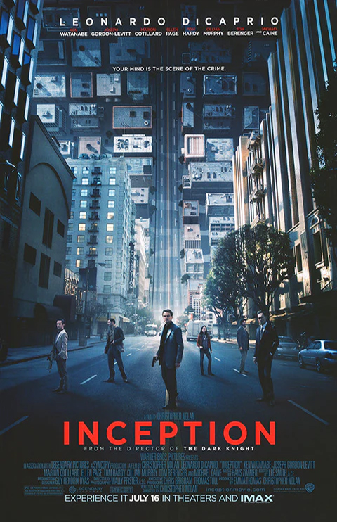 Filmposter på Inception