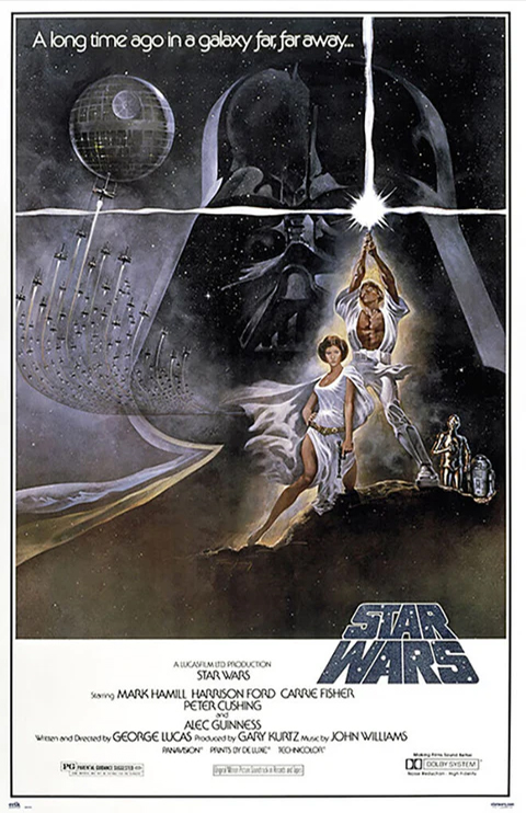 Filmposter på Star Wars