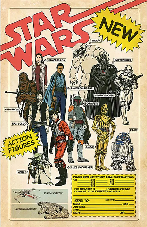 Filmposter på Star Wars